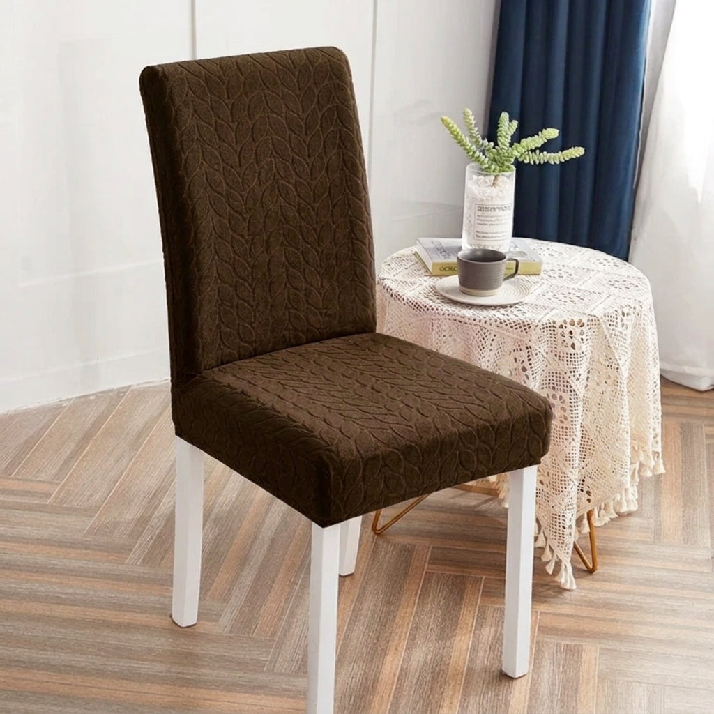 Housse de Chaise Extensible en Velours Gaufré – VELVA MAROC