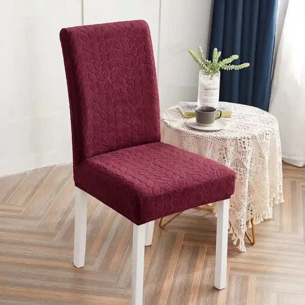 Housse de Chaise Extensible en Velours Gaufré – VELVA MAROC