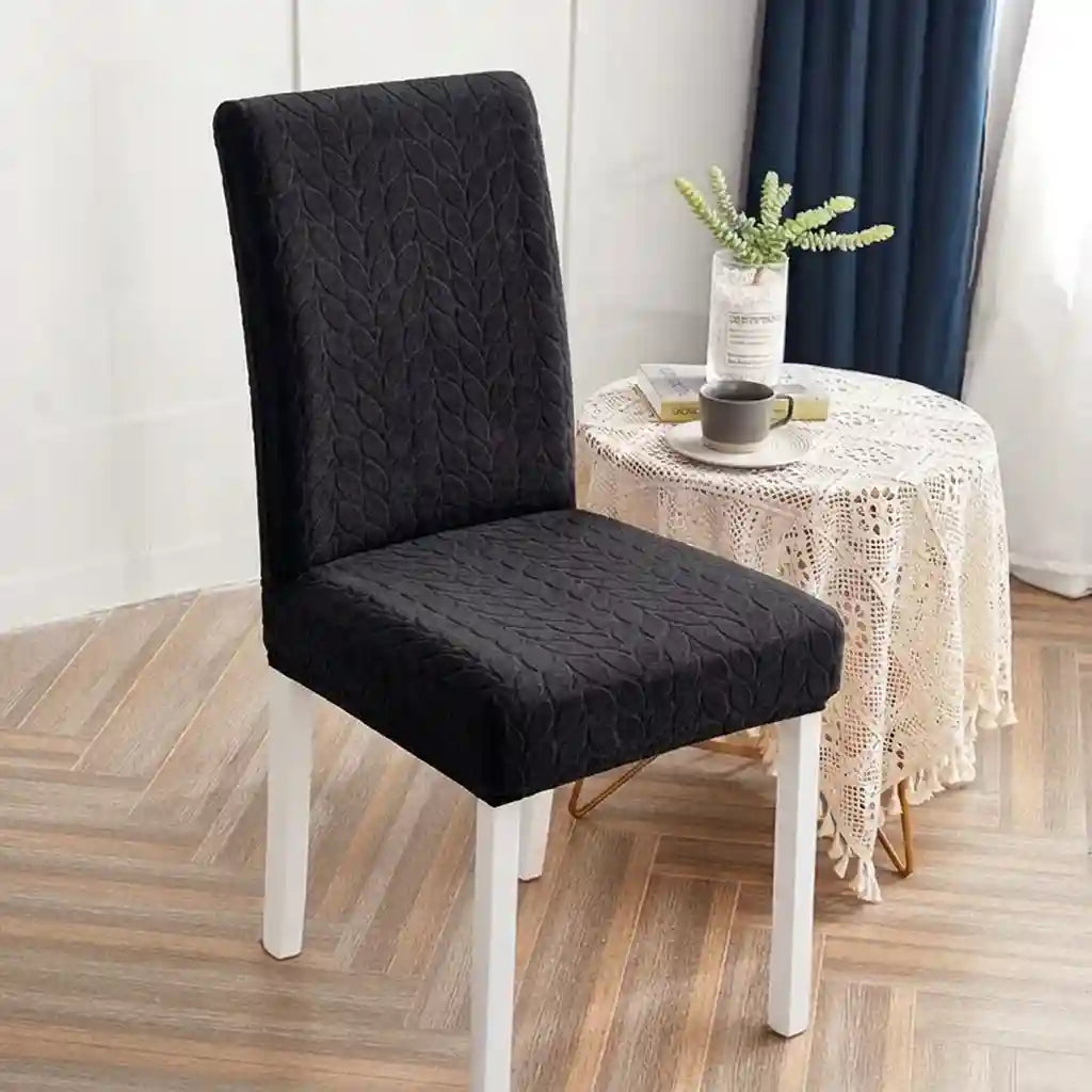 Housse de Chaise Extensible en Velours Gaufré – VELVA MAROC